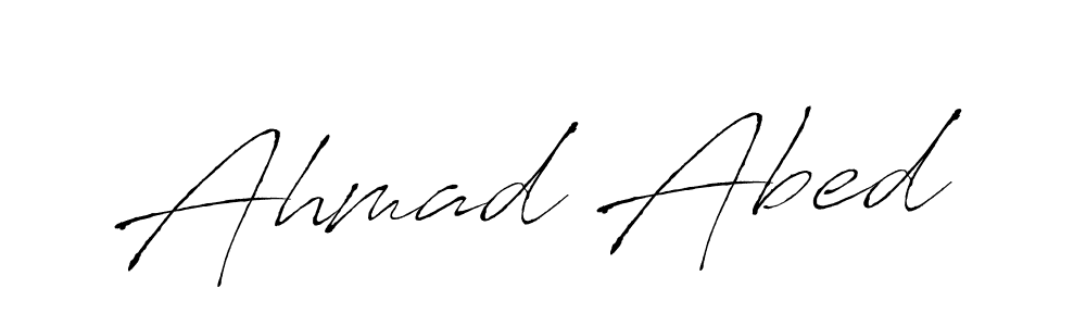 Make a beautiful signature design for name Ahmad Abed. With this signature (Antro_Vectra) style, you can create a handwritten signature for free. Ahmad Abed signature style 6 images and pictures png