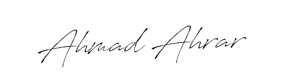 Use a signature maker to create a handwritten signature online. With this signature software, you can design (Antro_Vectra) your own signature for name Ahmad Ahrar. Ahmad Ahrar signature style 6 images and pictures png