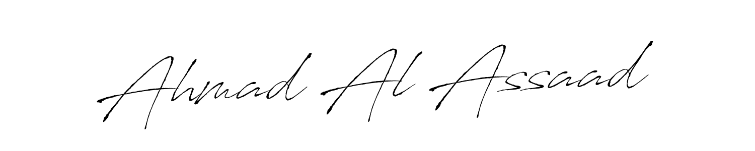 Create a beautiful signature design for name Ahmad Al Assaad. With this signature (Antro_Vectra) fonts, you can make a handwritten signature for free. Ahmad Al Assaad signature style 6 images and pictures png