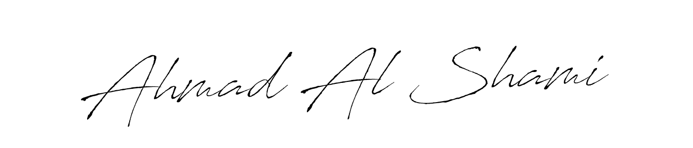 Make a beautiful signature design for name Ahmad Al Shami. With this signature (Antro_Vectra) style, you can create a handwritten signature for free. Ahmad Al Shami signature style 6 images and pictures png