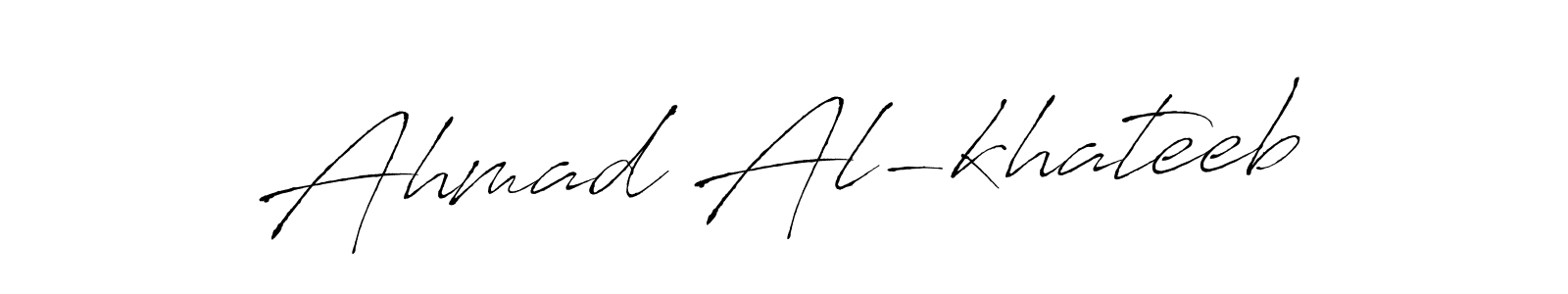 Ahmad Al-khateeb stylish signature style. Best Handwritten Sign (Antro_Vectra) for my name. Handwritten Signature Collection Ideas for my name Ahmad Al-khateeb. Ahmad Al-khateeb signature style 6 images and pictures png