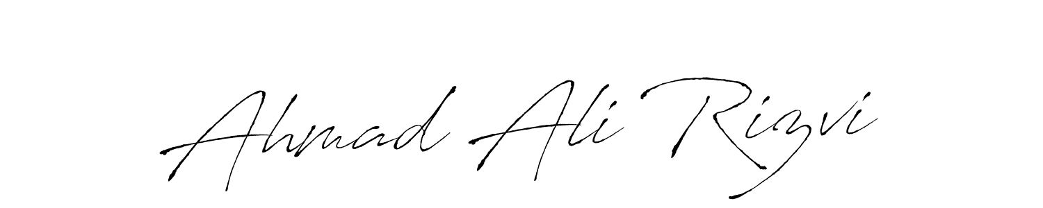 Antro_Vectra is a professional signature style that is perfect for those who want to add a touch of class to their signature. It is also a great choice for those who want to make their signature more unique. Get Ahmad Ali Rizvi name to fancy signature for free. Ahmad Ali Rizvi signature style 6 images and pictures png