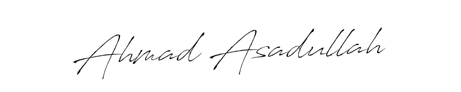 How to make Ahmad Asadullah signature? Antro_Vectra is a professional autograph style. Create handwritten signature for Ahmad Asadullah name. Ahmad Asadullah signature style 6 images and pictures png