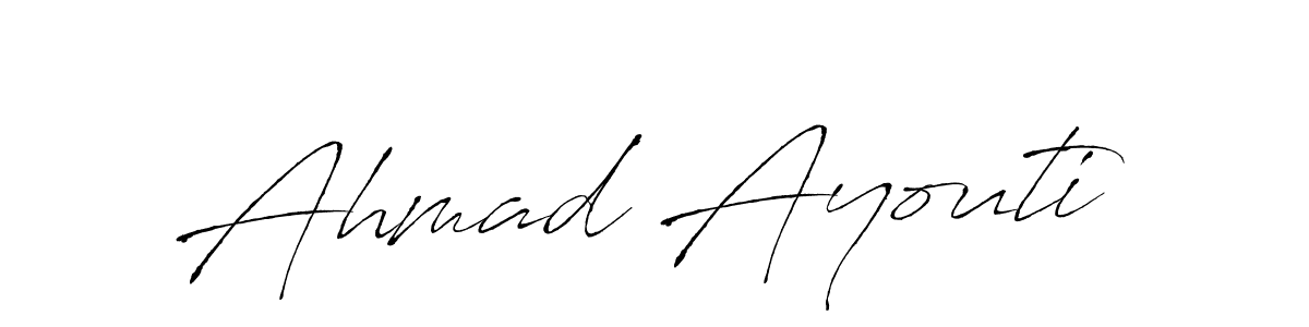 Create a beautiful signature design for name Ahmad Ayouti. With this signature (Antro_Vectra) fonts, you can make a handwritten signature for free. Ahmad Ayouti signature style 6 images and pictures png