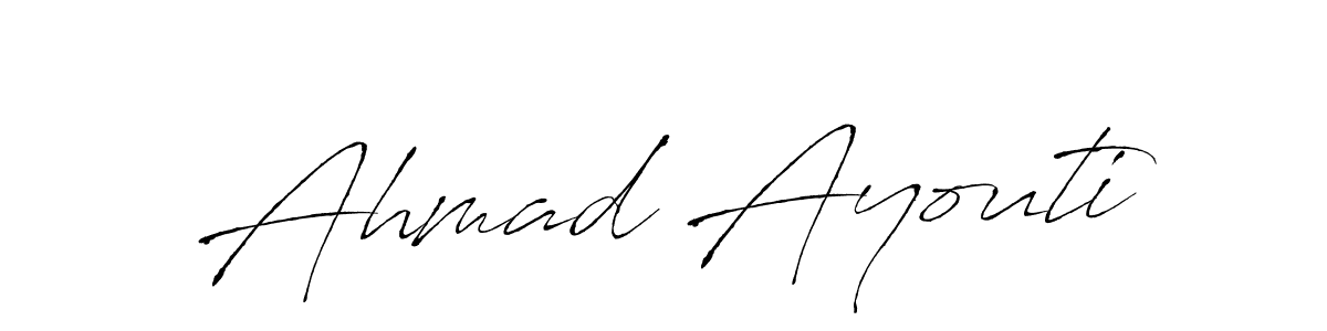 Create a beautiful signature design for name Ahmad Ayouti. With this signature (Antro_Vectra) fonts, you can make a handwritten signature for free. Ahmad Ayouti signature style 6 images and pictures png