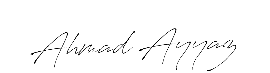 Make a beautiful signature design for name Ahmad Ayyaz. With this signature (Antro_Vectra) style, you can create a handwritten signature for free. Ahmad Ayyaz signature style 6 images and pictures png