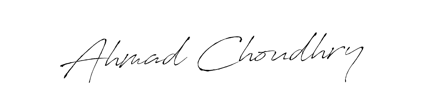 Ahmad Choudhry stylish signature style. Best Handwritten Sign (Antro_Vectra) for my name. Handwritten Signature Collection Ideas for my name Ahmad Choudhry. Ahmad Choudhry signature style 6 images and pictures png