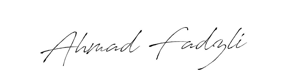 Ahmad Fadzli stylish signature style. Best Handwritten Sign (Antro_Vectra) for my name. Handwritten Signature Collection Ideas for my name Ahmad Fadzli. Ahmad Fadzli signature style 6 images and pictures png