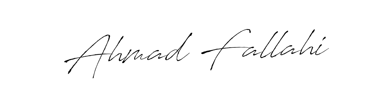 Ahmad Fallahi stylish signature style. Best Handwritten Sign (Antro_Vectra) for my name. Handwritten Signature Collection Ideas for my name Ahmad Fallahi. Ahmad Fallahi signature style 6 images and pictures png