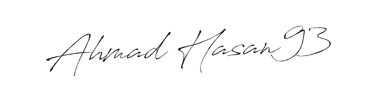 Make a beautiful signature design for name Ahmad Hasan93. Use this online signature maker to create a handwritten signature for free. Ahmad Hasan93 signature style 6 images and pictures png