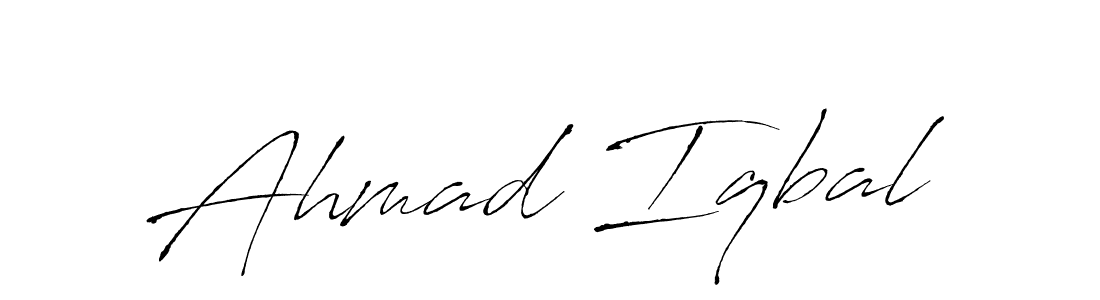 Antro_Vectra is a professional signature style that is perfect for those who want to add a touch of class to their signature. It is also a great choice for those who want to make their signature more unique. Get Ahmad Iqbal name to fancy signature for free. Ahmad Iqbal signature style 6 images and pictures png
