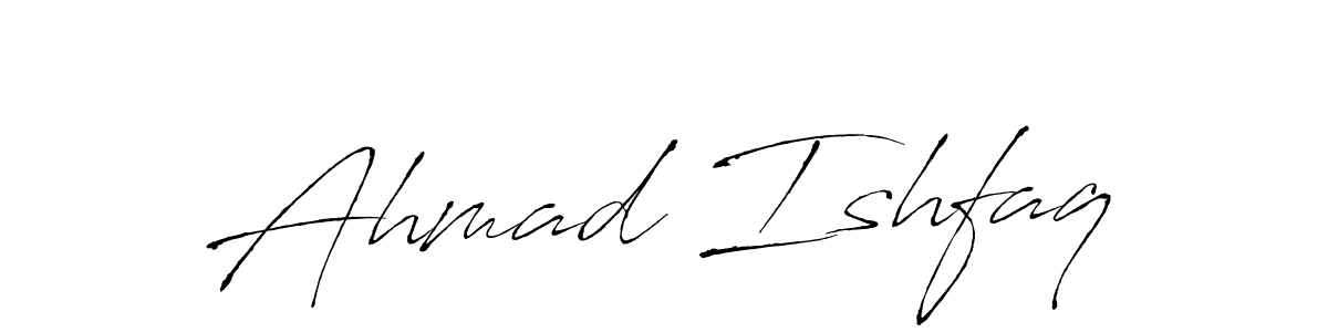 Create a beautiful signature design for name Ahmad Ishfaq. With this signature (Antro_Vectra) fonts, you can make a handwritten signature for free. Ahmad Ishfaq signature style 6 images and pictures png