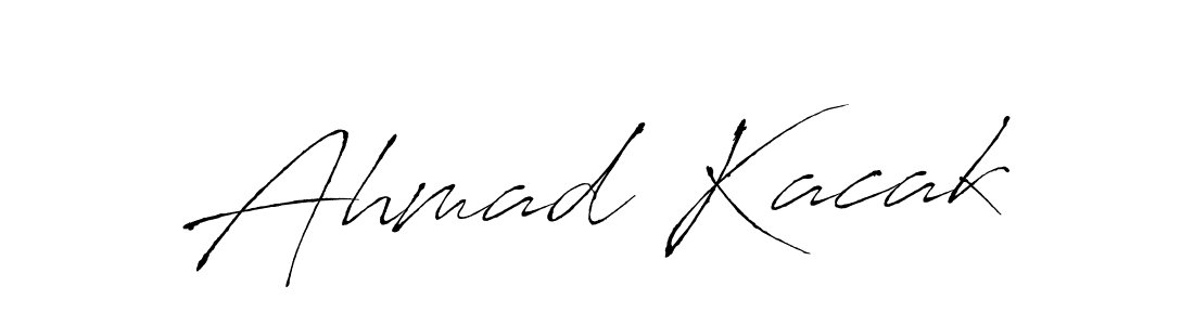 Similarly Antro_Vectra is the best handwritten signature design. Signature creator online .You can use it as an online autograph creator for name Ahmad Kacak. Ahmad Kacak signature style 6 images and pictures png