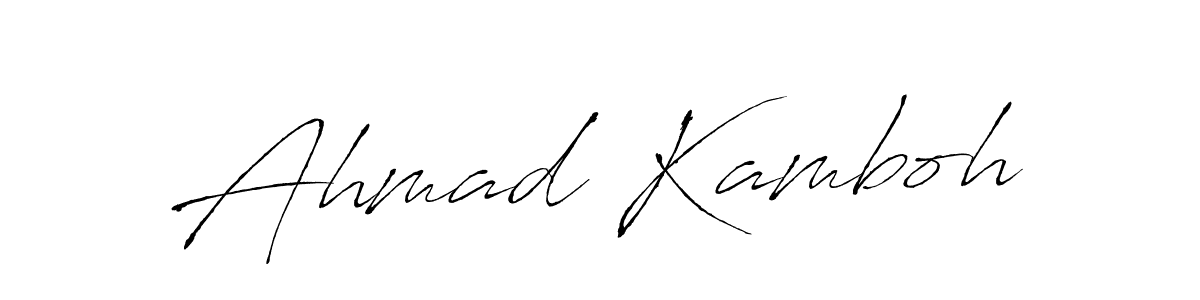 This is the best signature style for the Ahmad Kamboh name. Also you like these signature font (Antro_Vectra). Mix name signature. Ahmad Kamboh signature style 6 images and pictures png
