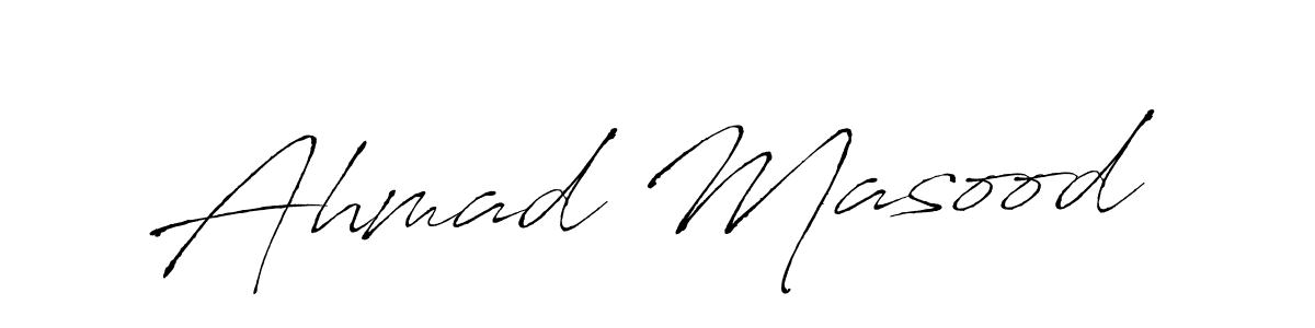 How to make Ahmad Masood name signature. Use Antro_Vectra style for creating short signs online. This is the latest handwritten sign. Ahmad Masood signature style 6 images and pictures png