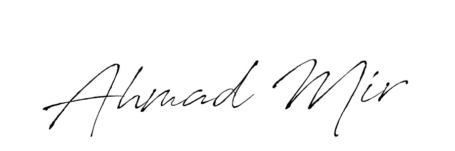 Design your own signature with our free online signature maker. With this signature software, you can create a handwritten (Antro_Vectra) signature for name Ahmad Mir. Ahmad Mir signature style 6 images and pictures png