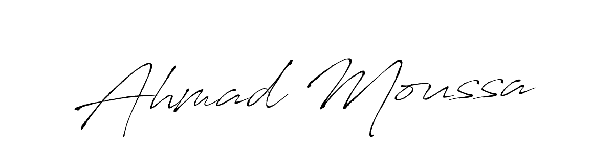 Use a signature maker to create a handwritten signature online. With this signature software, you can design (Antro_Vectra) your own signature for name Ahmad Moussa. Ahmad Moussa signature style 6 images and pictures png