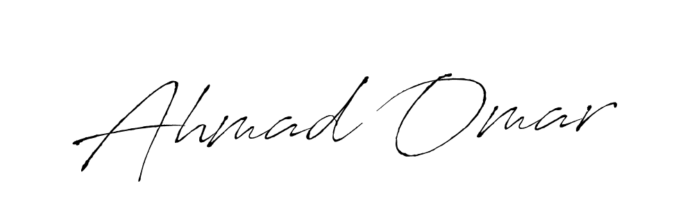 Ahmad Omar stylish signature style. Best Handwritten Sign (Antro_Vectra) for my name. Handwritten Signature Collection Ideas for my name Ahmad Omar. Ahmad Omar signature style 6 images and pictures png