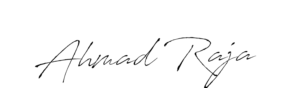 Make a beautiful signature design for name Ahmad Raja. With this signature (Antro_Vectra) style, you can create a handwritten signature for free. Ahmad Raja signature style 6 images and pictures png