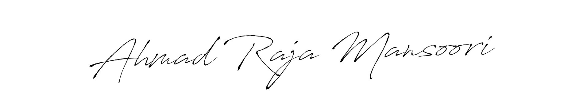 How to make Ahmad Raja Mansoori signature? Antro_Vectra is a professional autograph style. Create handwritten signature for Ahmad Raja Mansoori name. Ahmad Raja Mansoori signature style 6 images and pictures png