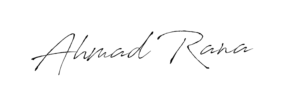 Make a beautiful signature design for name Ahmad Rana. With this signature (Antro_Vectra) style, you can create a handwritten signature for free. Ahmad Rana signature style 6 images and pictures png