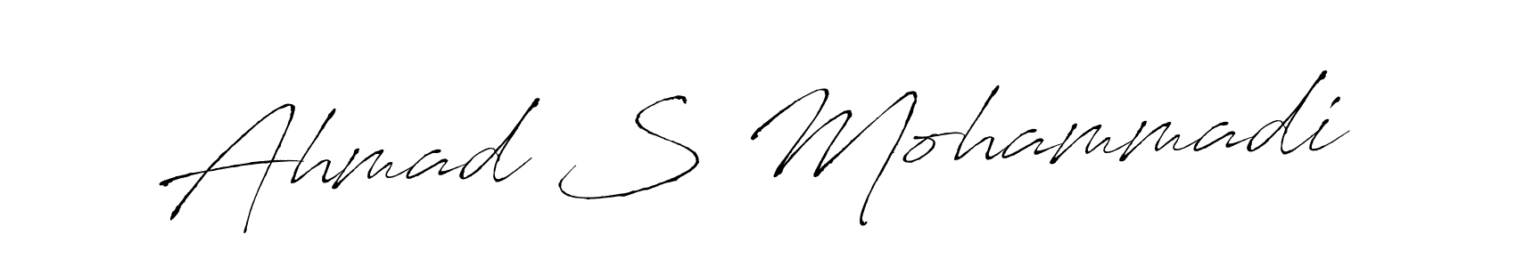 The best way (Antro_Vectra) to make a short signature is to pick only two or three words in your name. The name Ahmad S Mohammadi include a total of six letters. For converting this name. Ahmad S Mohammadi signature style 6 images and pictures png