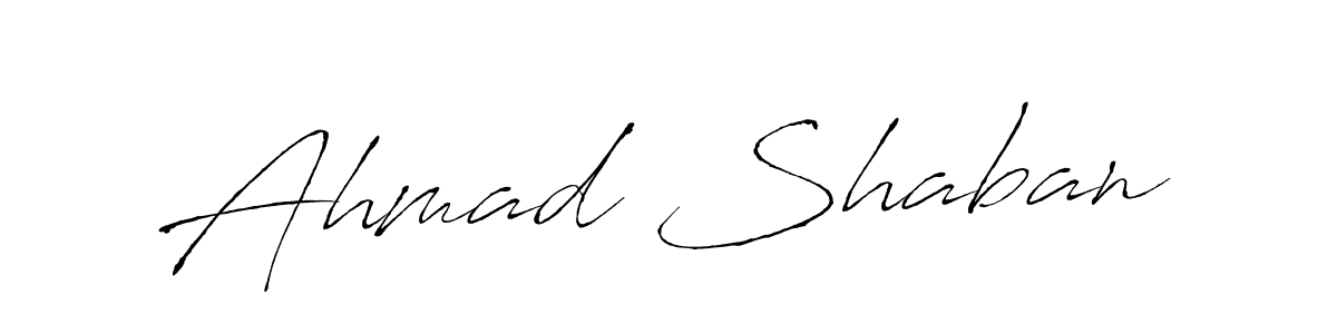 Make a beautiful signature design for name Ahmad Shaban. With this signature (Antro_Vectra) style, you can create a handwritten signature for free. Ahmad Shaban signature style 6 images and pictures png