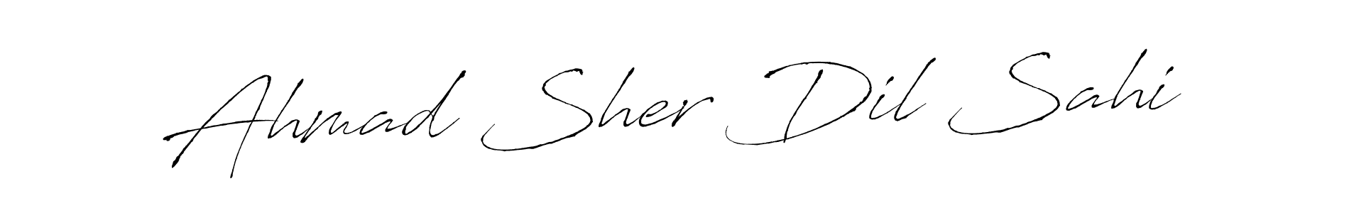 Also You can easily find your signature by using the search form. We will create Ahmad Sher Dil Sahi name handwritten signature images for you free of cost using Antro_Vectra sign style. Ahmad Sher Dil Sahi signature style 6 images and pictures png