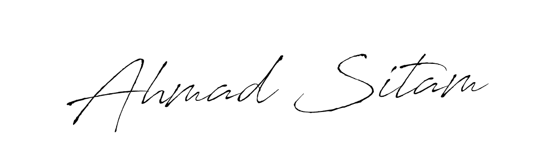 Use a signature maker to create a handwritten signature online. With this signature software, you can design (Antro_Vectra) your own signature for name Ahmad Sitam. Ahmad Sitam signature style 6 images and pictures png