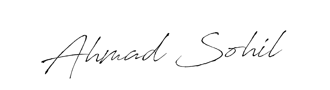 You should practise on your own different ways (Antro_Vectra) to write your name (Ahmad Sohil) in signature. don't let someone else do it for you. Ahmad Sohil signature style 6 images and pictures png
