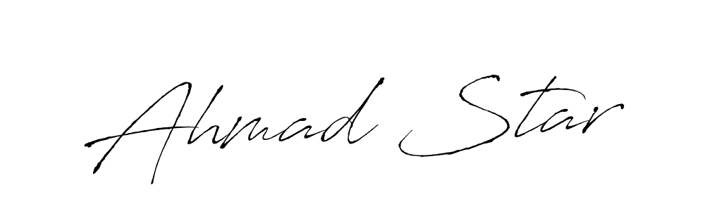 Design your own signature with our free online signature maker. With this signature software, you can create a handwritten (Antro_Vectra) signature for name Ahmad Star. Ahmad Star signature style 6 images and pictures png
