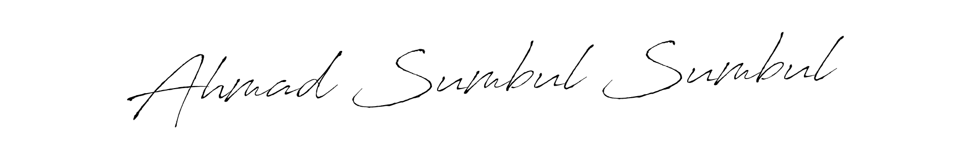 Antro_Vectra is a professional signature style that is perfect for those who want to add a touch of class to their signature. It is also a great choice for those who want to make their signature more unique. Get Ahmad Sumbul Sumbul name to fancy signature for free. Ahmad Sumbul Sumbul signature style 6 images and pictures png
