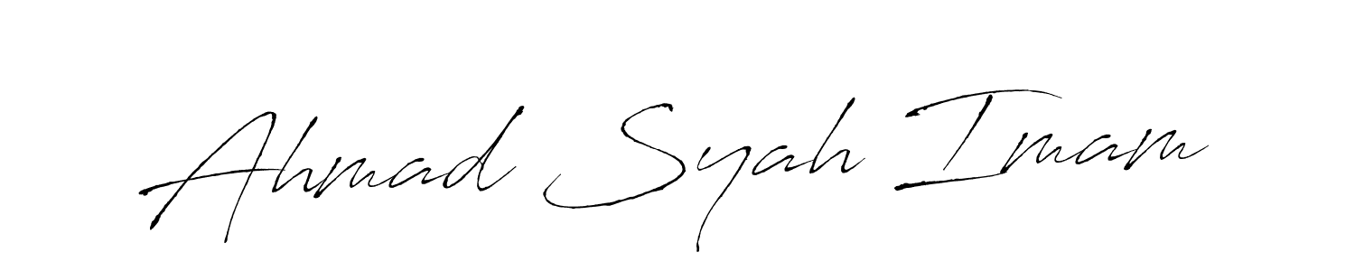 Also You can easily find your signature by using the search form. We will create Ahmad Syah Imam name handwritten signature images for you free of cost using Antro_Vectra sign style. Ahmad Syah Imam signature style 6 images and pictures png