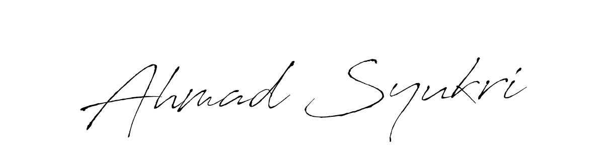 It looks lik you need a new signature style for name Ahmad Syukri. Design unique handwritten (Antro_Vectra) signature with our free signature maker in just a few clicks. Ahmad Syukri signature style 6 images and pictures png