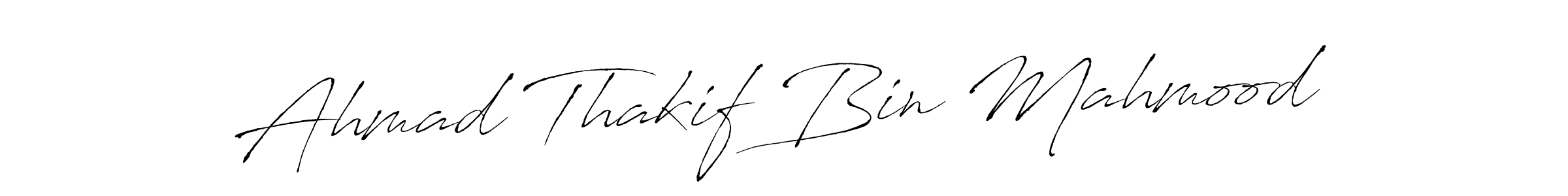 Make a beautiful signature design for name Ahmad Thakif Bin Mahmood. Use this online signature maker to create a handwritten signature for free. Ahmad Thakif Bin Mahmood signature style 6 images and pictures png