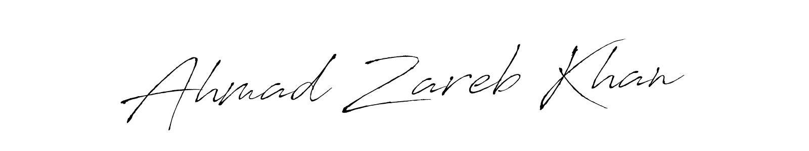 How to make Ahmad Zareb Khan signature? Antro_Vectra is a professional autograph style. Create handwritten signature for Ahmad Zareb Khan name. Ahmad Zareb Khan signature style 6 images and pictures png