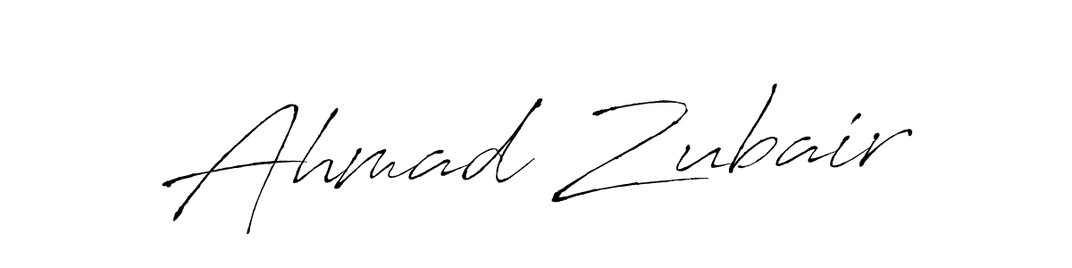 Create a beautiful signature design for name Ahmad Zubair. With this signature (Antro_Vectra) fonts, you can make a handwritten signature for free. Ahmad Zubair signature style 6 images and pictures png