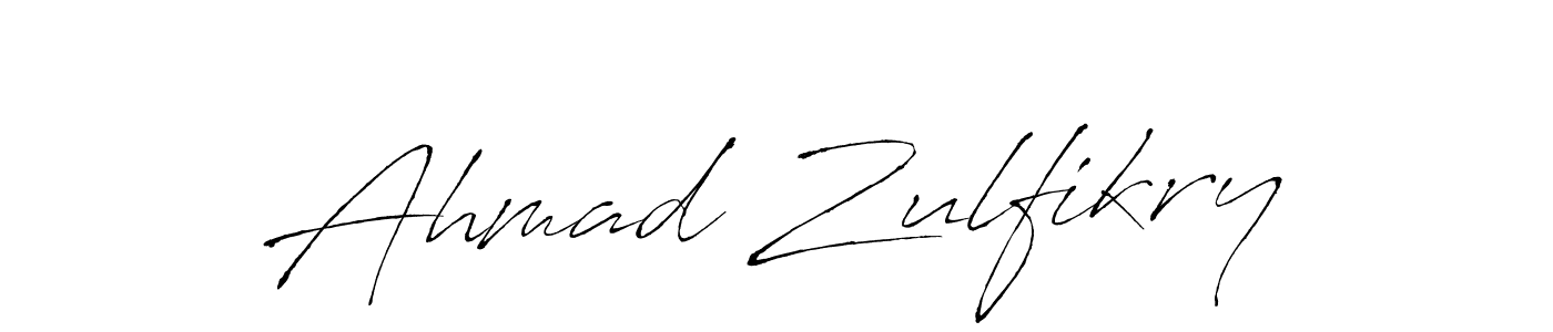 Create a beautiful signature design for name Ahmad Zulfikry. With this signature (Antro_Vectra) fonts, you can make a handwritten signature for free. Ahmad Zulfikry signature style 6 images and pictures png