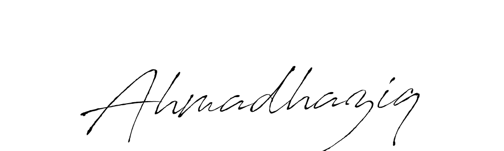 Create a beautiful signature design for name Ahmadhaziq. With this signature (Antro_Vectra) fonts, you can make a handwritten signature for free. Ahmadhaziq signature style 6 images and pictures png