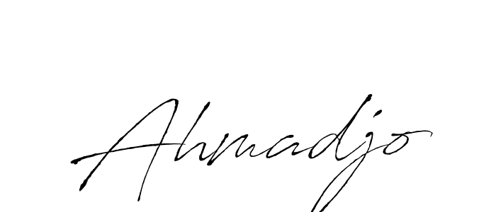 Also we have Ahmadjo name is the best signature style. Create professional handwritten signature collection using Antro_Vectra autograph style. Ahmadjo signature style 6 images and pictures png