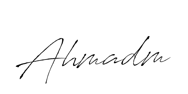 Create a beautiful signature design for name Ahmadm. With this signature (Antro_Vectra) fonts, you can make a handwritten signature for free. Ahmadm signature style 6 images and pictures png