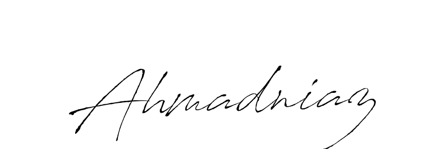 How to make Ahmadniaz name signature. Use Antro_Vectra style for creating short signs online. This is the latest handwritten sign. Ahmadniaz signature style 6 images and pictures png