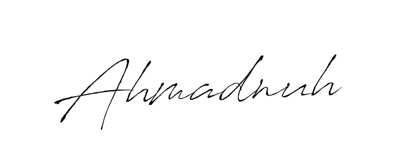 Also You can easily find your signature by using the search form. We will create Ahmadnuh name handwritten signature images for you free of cost using Antro_Vectra sign style. Ahmadnuh signature style 6 images and pictures png