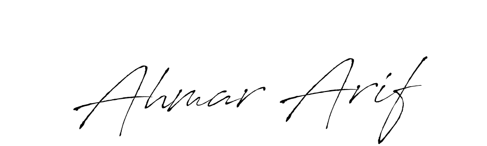 Create a beautiful signature design for name Ahmar Arif. With this signature (Antro_Vectra) fonts, you can make a handwritten signature for free. Ahmar Arif signature style 6 images and pictures png