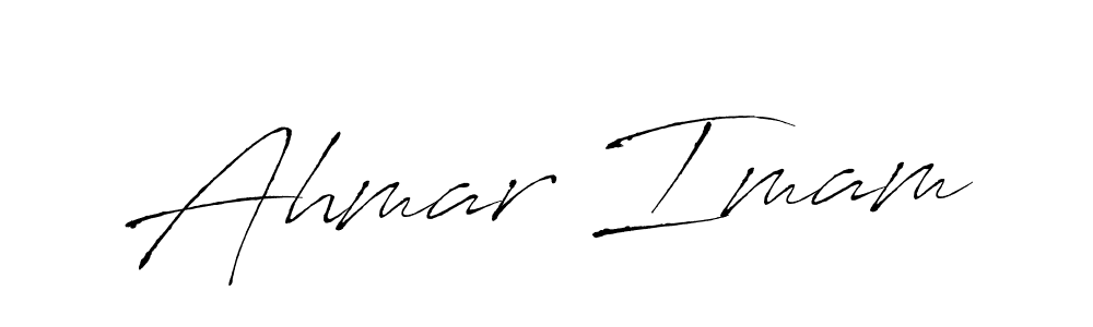 You should practise on your own different ways (Antro_Vectra) to write your name (Ahmar Imam) in signature. don't let someone else do it for you. Ahmar Imam signature style 6 images and pictures png