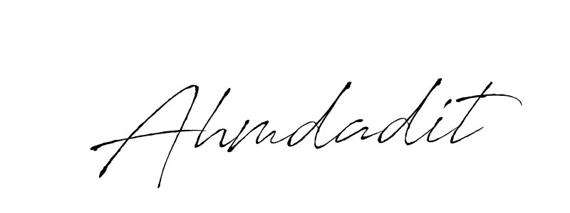 The best way (Antro_Vectra) to make a short signature is to pick only two or three words in your name. The name Ahmdadit include a total of six letters. For converting this name. Ahmdadit signature style 6 images and pictures png