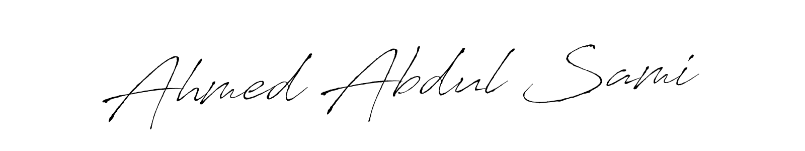 Ahmed Abdul Sami stylish signature style. Best Handwritten Sign (Antro_Vectra) for my name. Handwritten Signature Collection Ideas for my name Ahmed Abdul Sami. Ahmed Abdul Sami signature style 6 images and pictures png