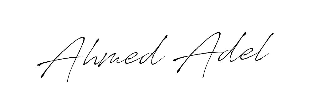 How to make Ahmed Adel name signature. Use Antro_Vectra style for creating short signs online. This is the latest handwritten sign. Ahmed Adel signature style 6 images and pictures png