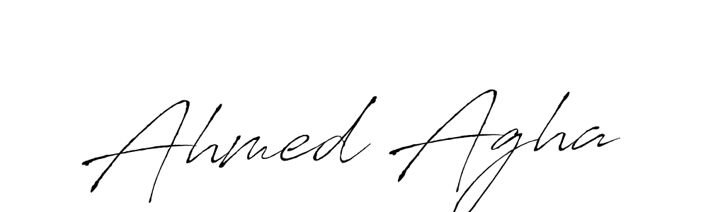 How to make Ahmed Agha signature? Antro_Vectra is a professional autograph style. Create handwritten signature for Ahmed Agha name. Ahmed Agha signature style 6 images and pictures png