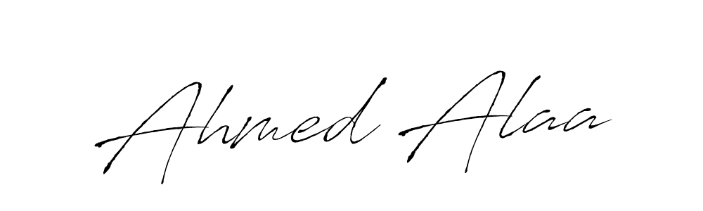 Antro_Vectra is a professional signature style that is perfect for those who want to add a touch of class to their signature. It is also a great choice for those who want to make their signature more unique. Get Ahmed Alaa name to fancy signature for free. Ahmed Alaa signature style 6 images and pictures png